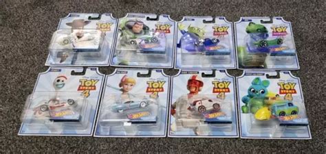 DISNEY PIXAR TOY Story 4 Hot Wheels Collector Character Cars Complete