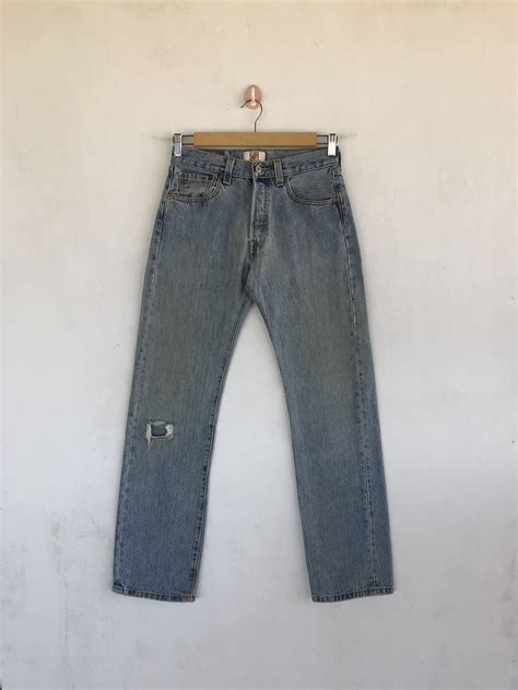 Vintage Vintage Distressed Levis 501 Jeans Light Wash Denim Pants Grailed