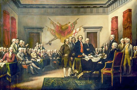 Declaration Of Independence By John Trumbull Painting By John Trumbull