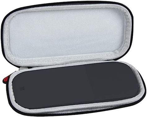 Hard EVA Travel Black Case For Microsoft Bluetooth Arc Mouse By