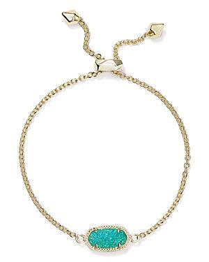 Kendra Scott Elaina Statement Bracelet In Teal Drusy Gold ModeSens