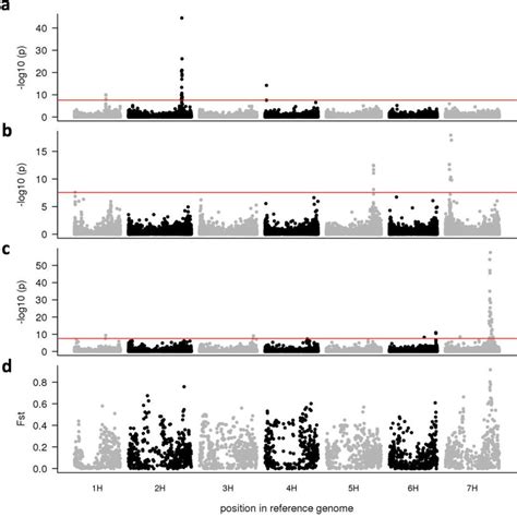 Gwas Results Without Imputation And Genetic Differentiation Between