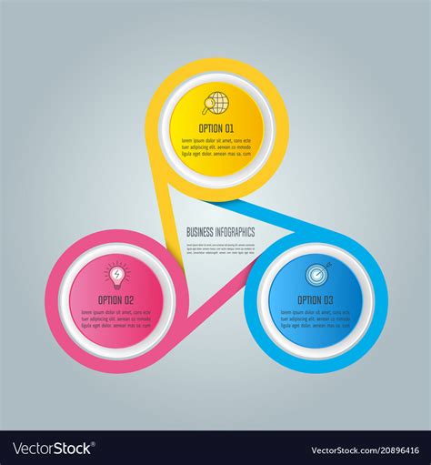 Infographic Design Business Concept With 3 Options