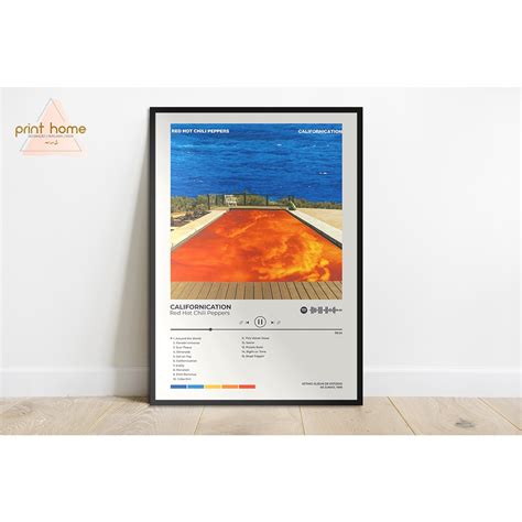 Quadro Placa Mdf Spotify Lbum Red Hot Chili Peppers Californication Shopee Brasil