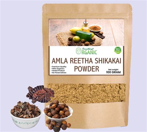 Amla Reetha Shikakai Powder Something Organic