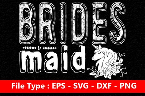 Wedding Svg Design Brides Maid Graphic By Nasrin Graphics · Creative