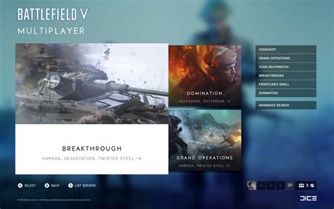 Ea Dice Battlefield V Menus And User Interface