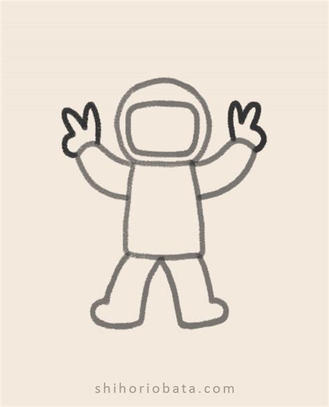 Simple Astronaut Sketch