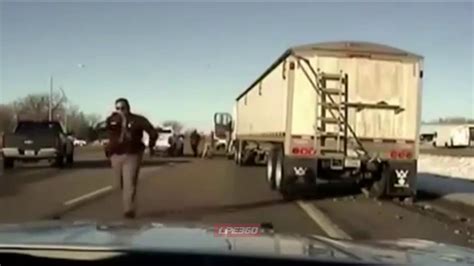 Deputy Jumps Into Moving Truck To Stop It Youtube