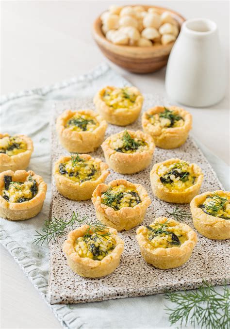 Spinach And Macadamia Feta Tartlets Casey Lee Lyons Free From And