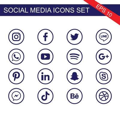 Facebook Instagram Twitter Logo Vector Art, Icons, and Graphics for ...