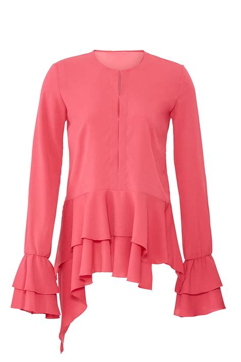 pink long sleeve top  genny   rent  runway