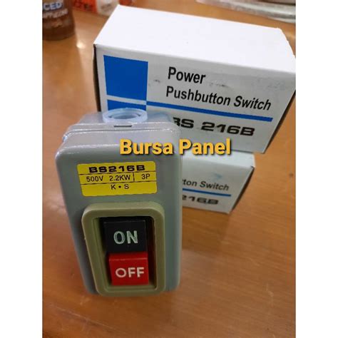 Jual Power Push Button ON OFF 15A BS216B Shopee Indonesia