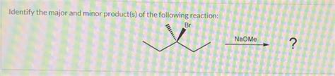 Solved Identify The Major And Minor Product S Of The Chegg