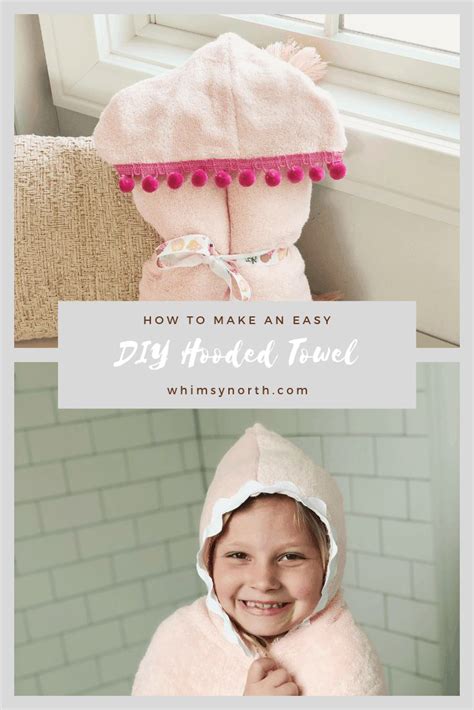 Easy Diy Hooded Towel Tutorial With Photos Whimsy North Hooded Towel Tutorial Hooded