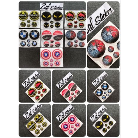 Jual Sticker Timbul Emblem Bmw Red Bull Set Nmax Aerox Timbul Shopee