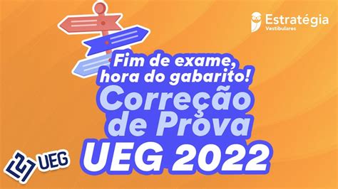 Gabarito UEG 2022 Correção de prova AO VIVO YouTube