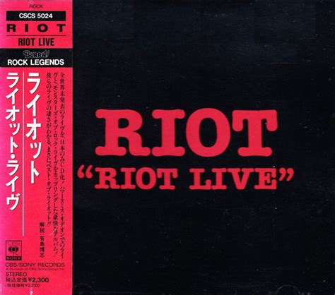 Riot - Riot Live (1989, CD) | Discogs