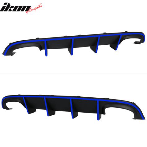 Ikon Motorsports Bumper Lip Compatible With 2015 2023 Dodge Charger Srt Quad Exhaust Rear