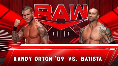 Batista Vs Randy Orton No Holds Barred Match Raw Sept 14 2009