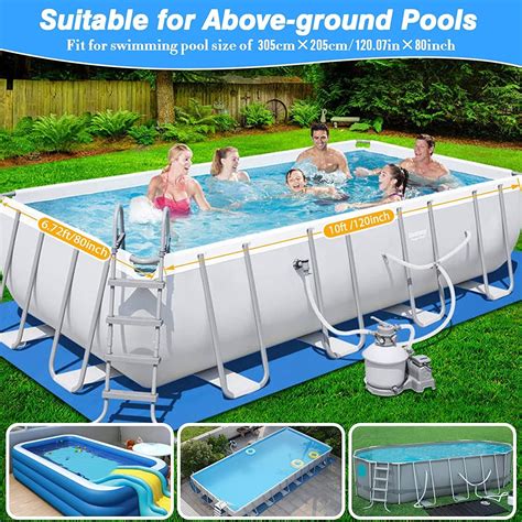 FEZIHEGH Rectangular Pool Cover, Rectangle Pool Cover,Swimming Pool ...