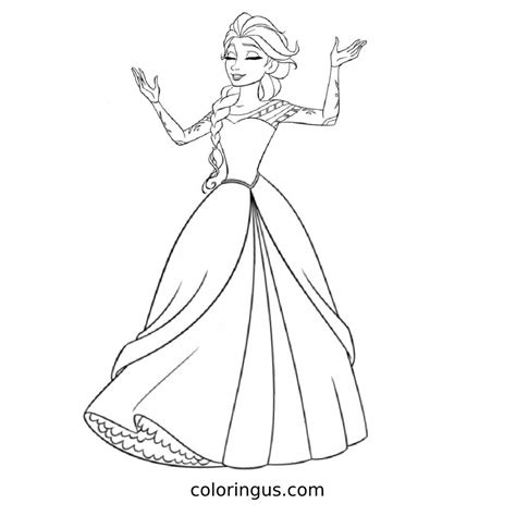 Elsa Coloring Pages Free Printable Pdf