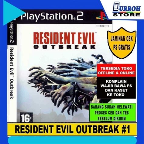 Jual Kaset Game Ps 2 Playstation 2 Resident Evil Outbreak Series