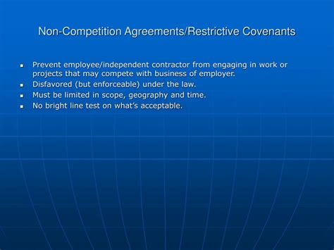 Ppt Confidentiality Non Competition And Non Disclosure Agreements