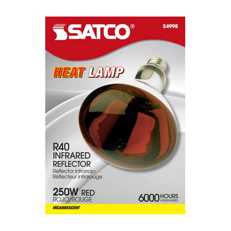 Satco W R Infra Red Heat Weatherproof Reflector Flood Lamp