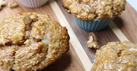 Almond Butter Banana Oat Muffins