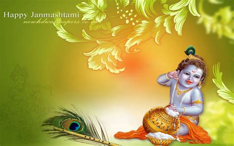 Krishna Janmashtami Hd Desktop Wallpapers Wallpaper Cave