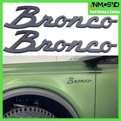 Buy Decals Emblems For Ford Bronco 2021 2022 ANMOSVO Fender Side