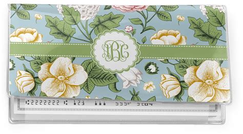 Custom Vintage Floral Vinyl Checkbook Cover (Personalized) | YouCustomizeIt