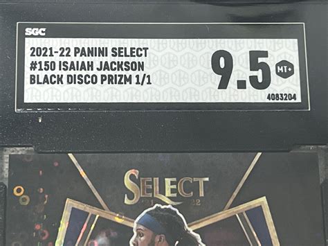 Isaiah Jackson Panini Select Rookie Black Disco Indiana Pacers