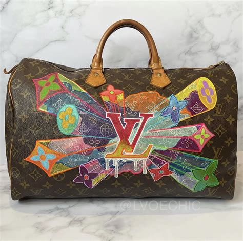 Pin By George W On Louis Vuitton Painted Handbag Handpainted Bags