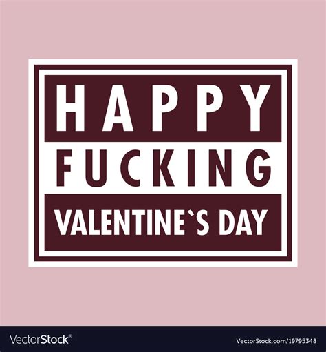 Offensive Valentines Day Card Royalty Free Vector Image