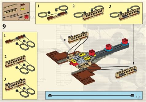 LEGO Instructions for set 3451 Sopwith Camel, Advanced models - Aircraft