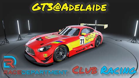 GT3 Adelaide RaceDepartment Club Racing RFactor 2 YouTube