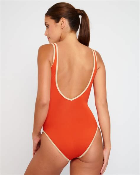 Maillot de bain 1 pièce mandarine Ancolie Acerola de Livia Intim idée