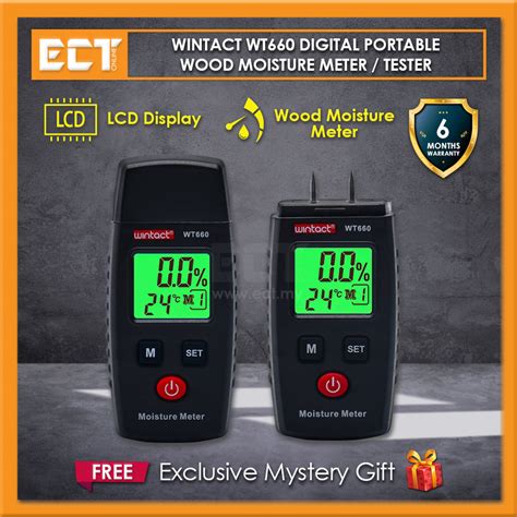 Wintact Wt Digital Portable Wood Moisture Meter Tester