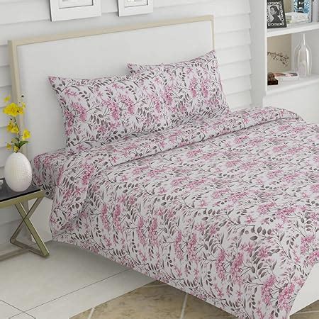 Haus Kinder Serene Floral Art Cotton Bedsheet With Pillow