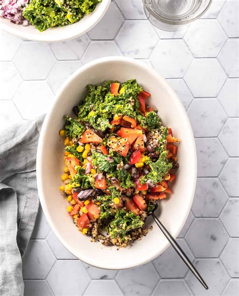 Easy Vegan Southwest Quinoa Bowl With Black Beans Resplendent Kitchen