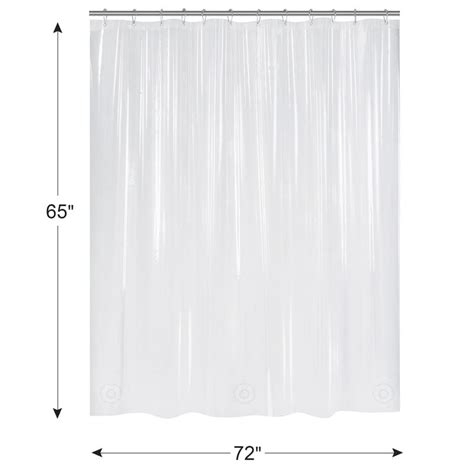 Amazerbath Plastic Shower Curtain X Inches Peva Heavy Duty Clear