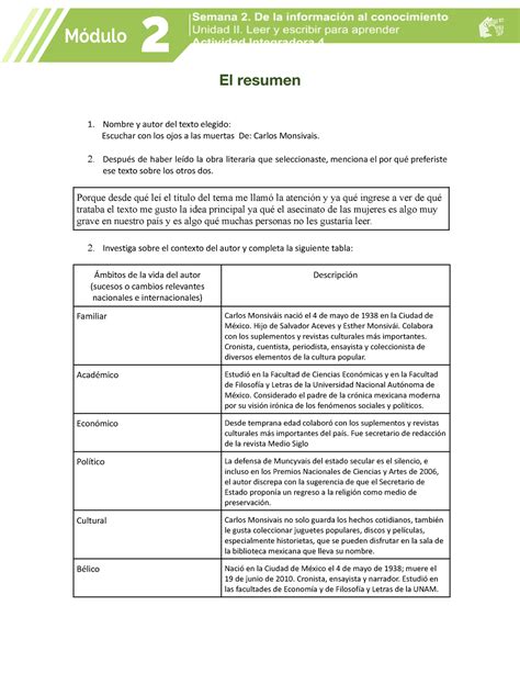 Villa Garza Marlon Andre M02 S2 AI4 El Resumen 1 Nombre Y Autor Del