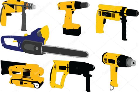 Electric Tools Vector Stock Vector Violeta