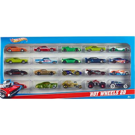 Tamanhos Medidas e Dimensões Hot Wheels 20 Carrinhos Mattel