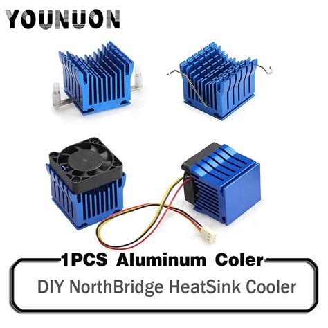 Piece Diy Aluminium Northbridge Heatsink Cooler Blue Radiator W Cm