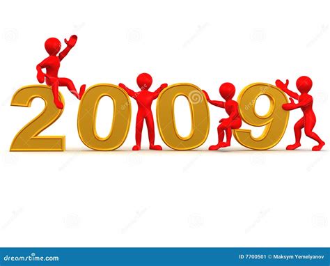 New Year. 2009 Stock Image - Image: 7700501