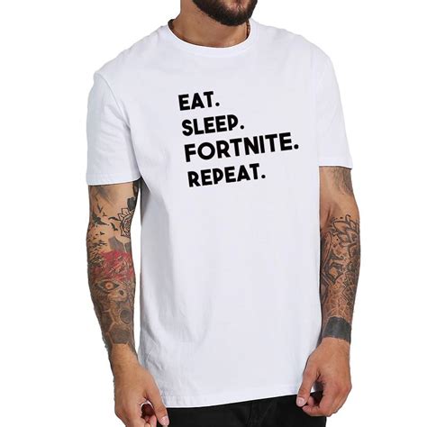 Eat Sleep Fortnite Repeat T-shirt Funny Game - Trendstees.com