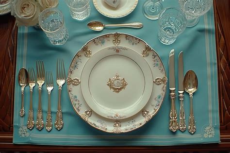 A Dinner Plate And Cutlery For A Wedding At A Luxury Hotel Advertising